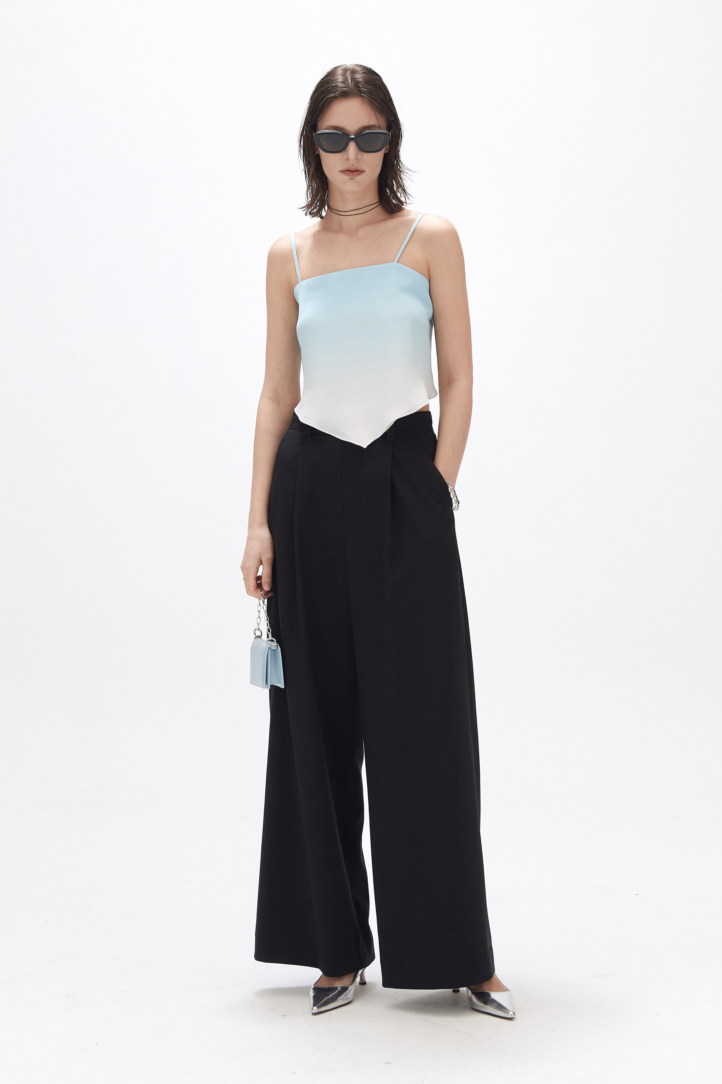 LETTER POCKET WIDE TROUSERS
