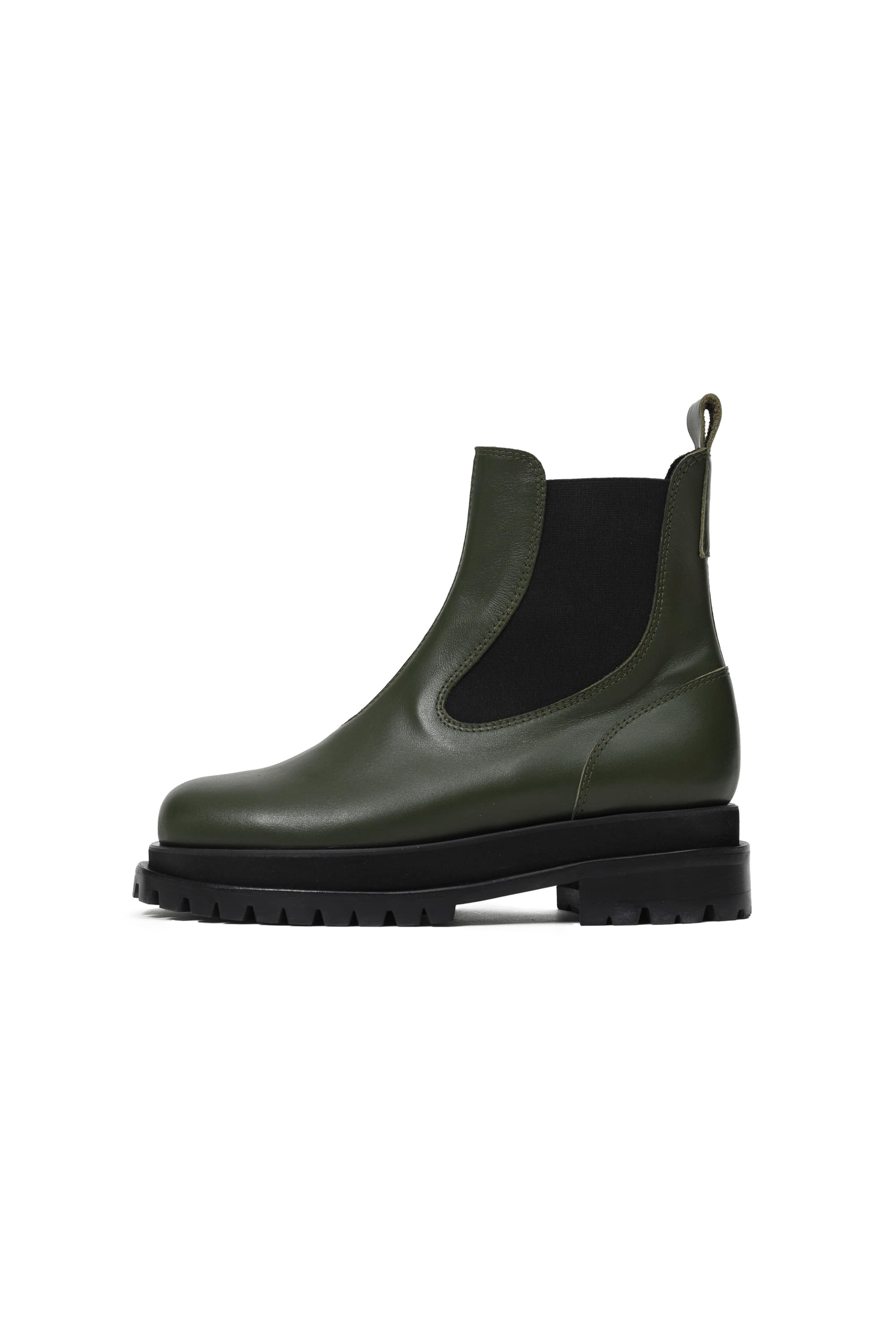 TOMMY CHUNKY CHELSEA BOOTS OLIVE