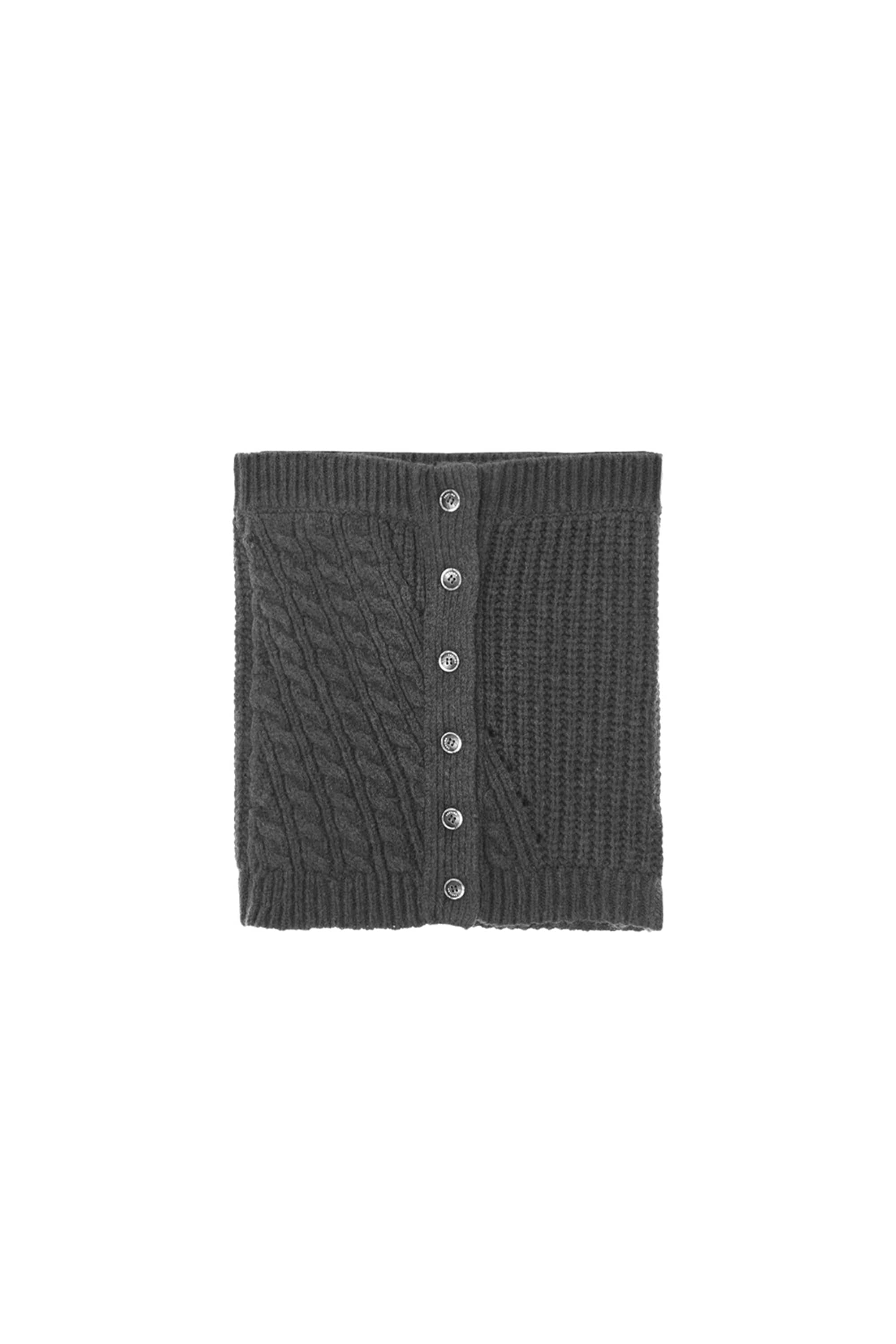 LEAH CABLE KNIT BUSTIER_CHARCOAL