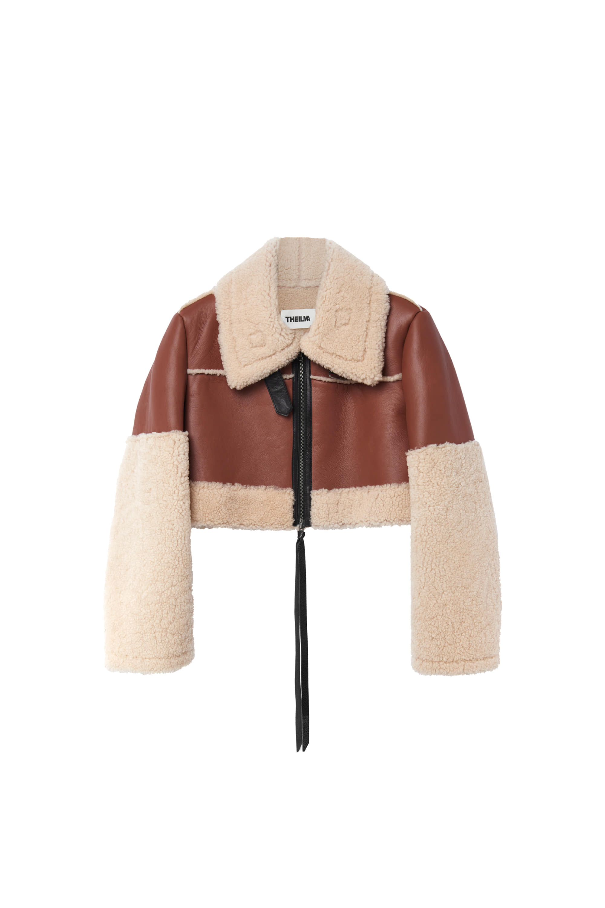 LINCOLN SHEARLING CROPPED JACKET