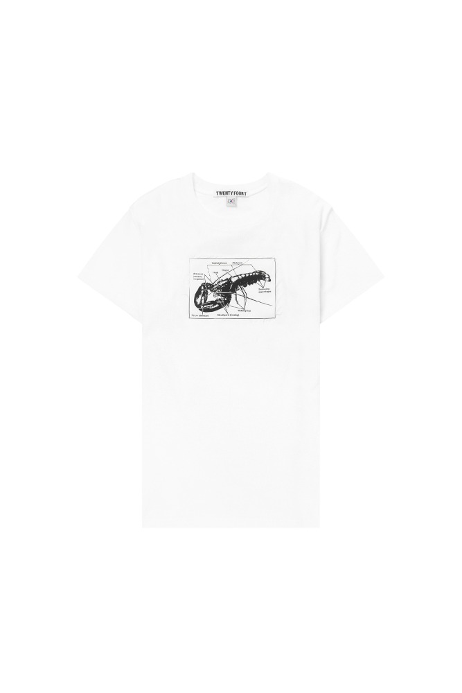 [THEILMAx24T] LOBSTER PATCH T-SHIRT WHITE