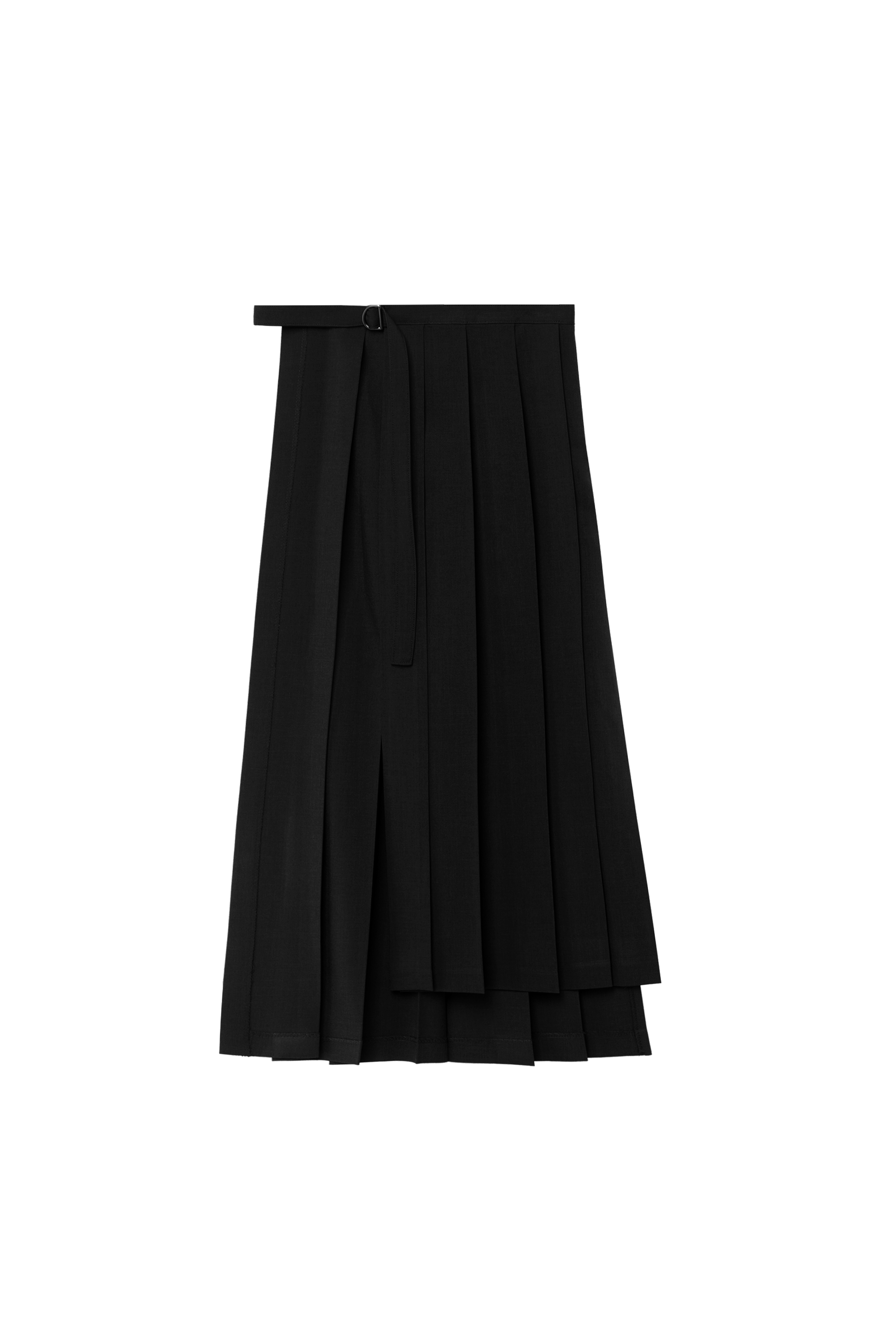 DOVE LAYER PLEATED SKIRT BLACK