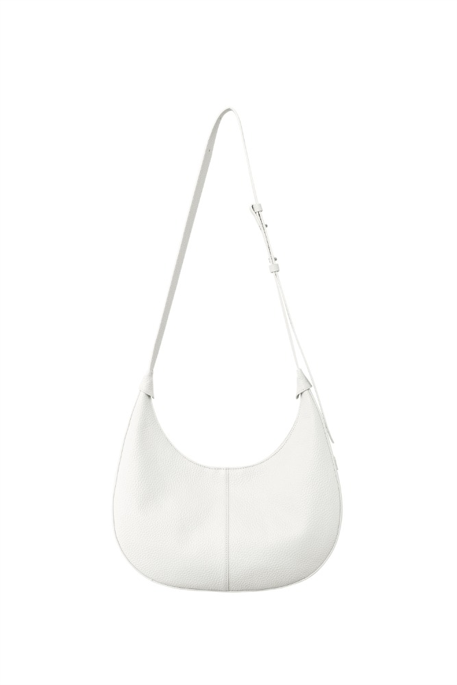 [THEILMA EXCLUSIVE] CRESCENT MINI LEATHER BAG IVORY