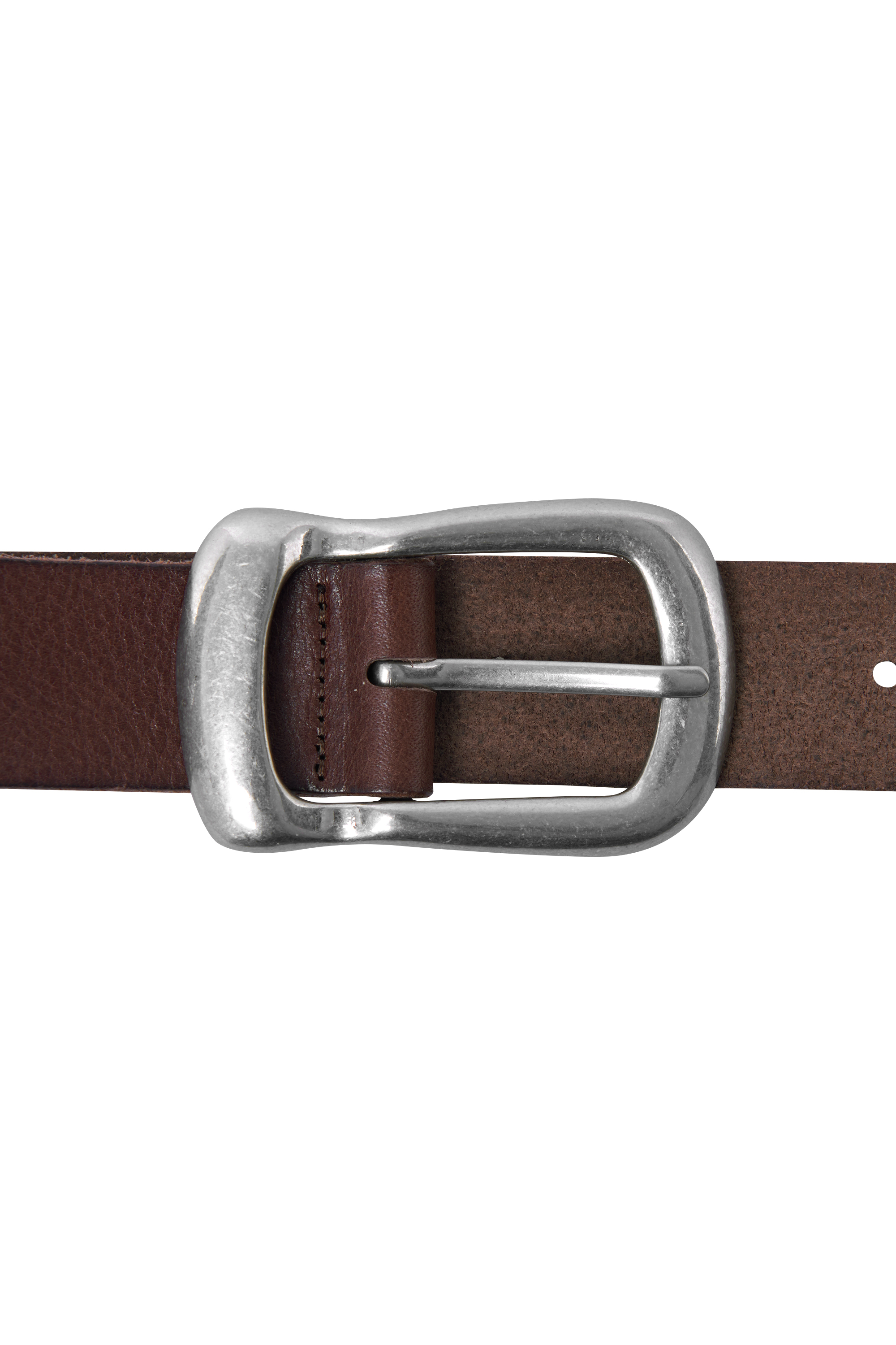 MOSS LEATHER BELT BROWN