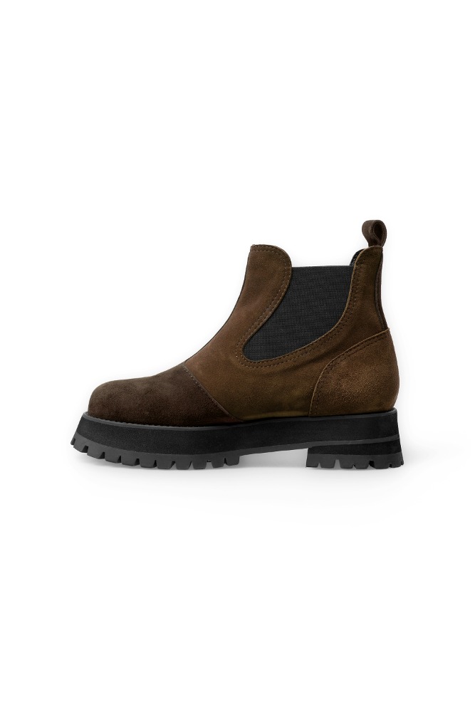 TOMMY SUEDE CHELSEA BOOTS brown