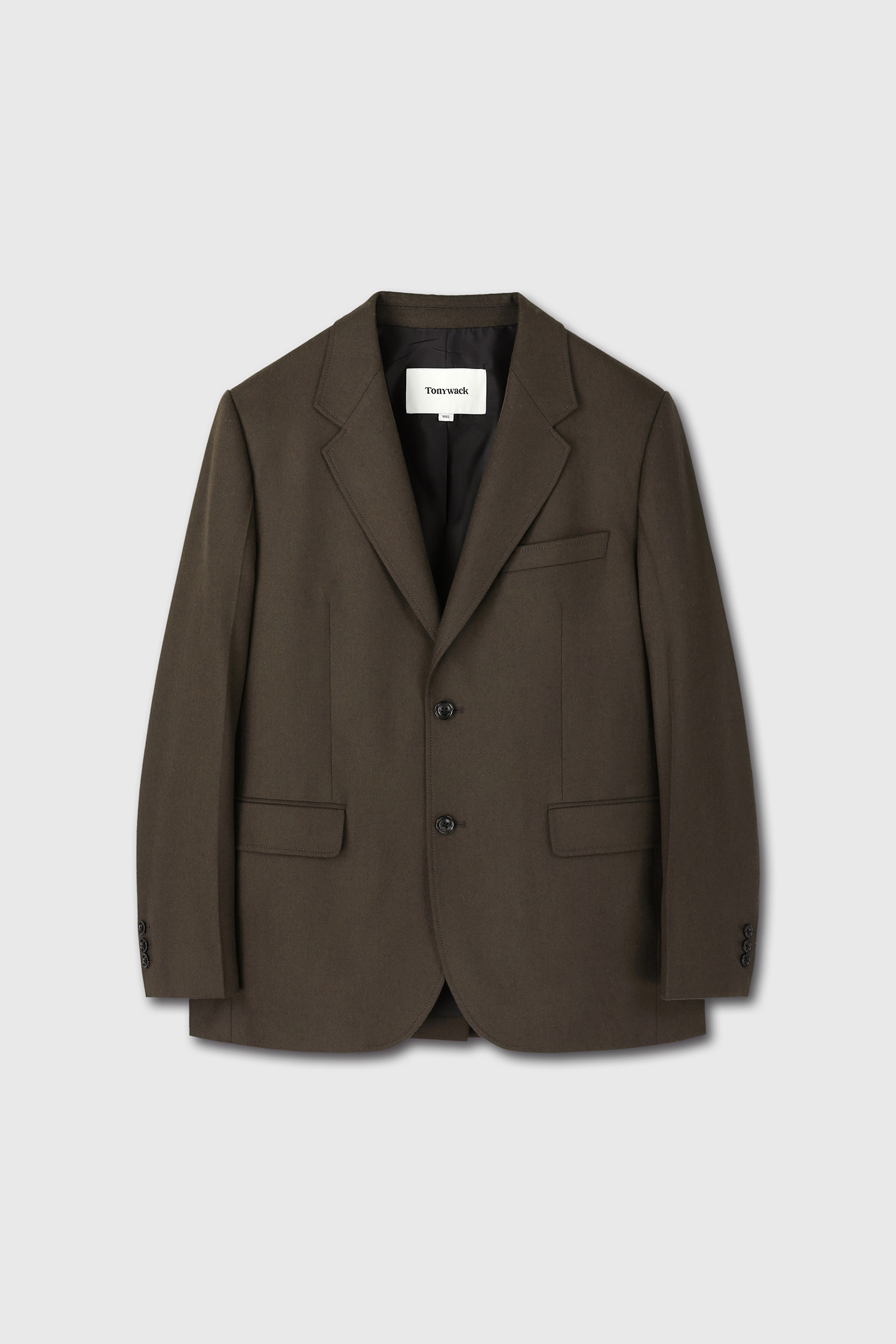 WOOL AND CASHMERE TAILORED BLAZER taupe brown